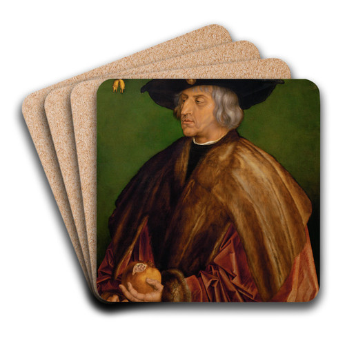Portrait Of Maximilian I by Albrecht Drer Art Drink Coaster set