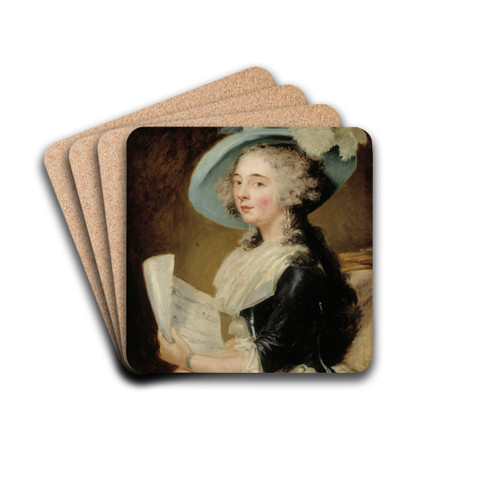 English Singer by Carl Frederik von Breda Drink Coasters - set of 4