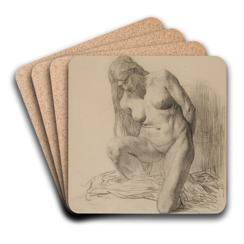 The Offering by Michel-Martin Drolling Art Drink Coaster set