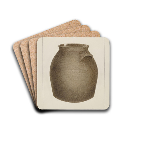 Stoneware Jar by Annie B. Johnston Drink Coasters - set of 4 Stoneware Jar by Annie B. Johnston Drink Coasters - set of 4