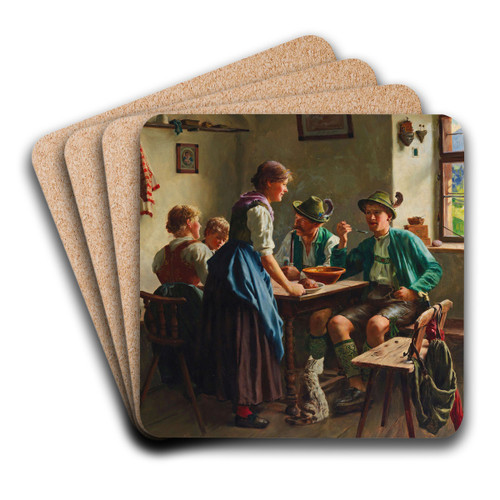 A farmhouse parlour by Emil Rau Art Drink Coaster set