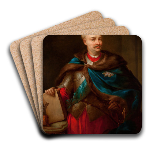 Portrait of widziski by Rafa Hadziewicz Art Drink Coaster set Portrait of widziski by Rafa Hadziewicz Art Drink Coaster set