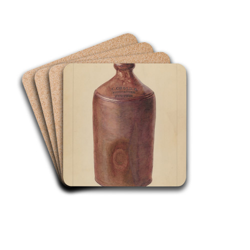 Ink Bottle by Frank Fumagalli Drink Coasters - set of 4