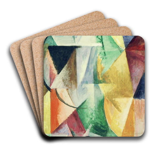 Une fentre by Robert Delaunay Art Drink Coaster set