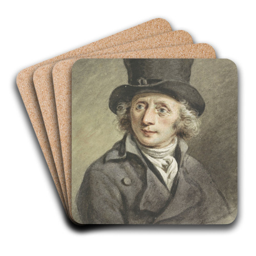 Zelfportret by Adriaan de Lelie Art Drink Coaster set