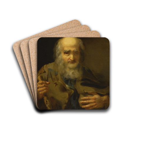 A Pensioner of the Revolution by John Neagle Drink Coasters - set of 4
