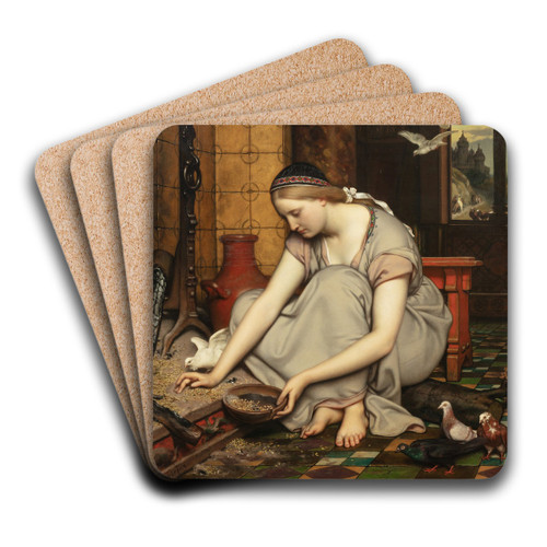 Cinderella by Jozef Van Lerius Art Drink Coaster set
