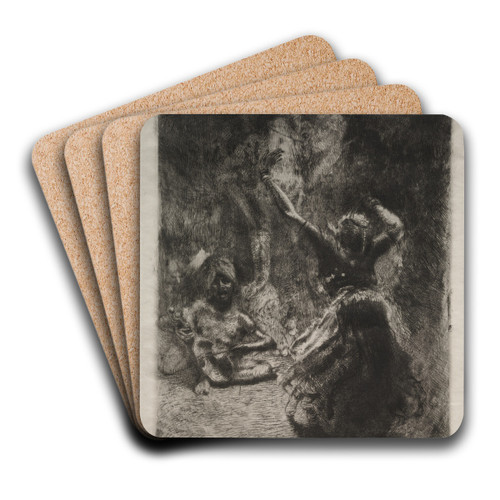 The Dancer by Albert Besnard Art Drink Coaster set The Dancer by Albert Besnard Art Drink Coaster set