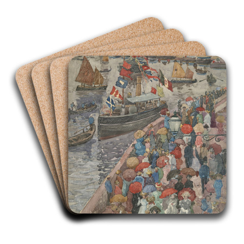 The Quai, Venice by Maurice Prendergast Art Drink Coaster set