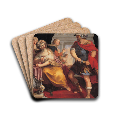 Ulysses and Circe by Giovanni Andrea Sirani Drink Coasters - set of 4