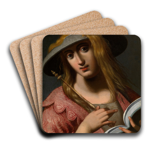 Sibyl by Abraham Janssens Art Drink Coaster set