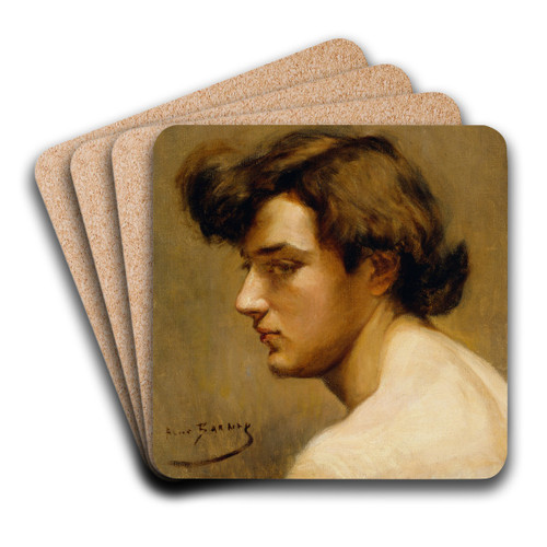 Endymion by Alice Pike Barney Art Drink Coaster set