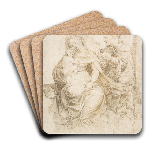 The Holy Family by Jan Gossaert Art Drink Coaster set