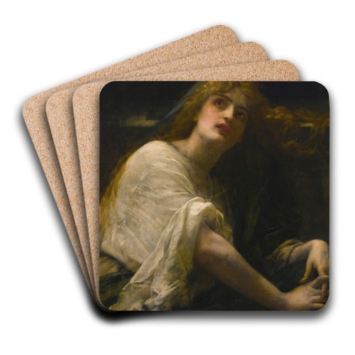 Mary Magdalene At The Tomb by Alexandre Cabanel Art Drink Coaster set