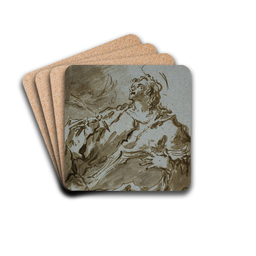 Evangelisten Johannes by Francesco Guardi Drink Coasters - set of 4