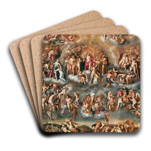 The Last Judgement by Flemish School Art Drink Coaster set The Last Judgement by Flemish School Art Drink Coaster set