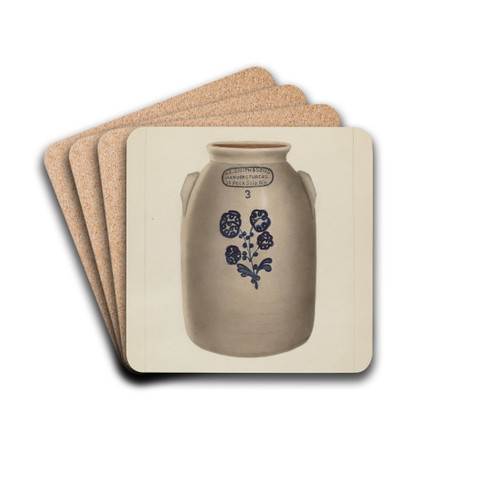 Jar by Annie B. Johnston Drink Coasters - set of 4 Jar by Annie B. Johnston Drink Coasters - set of 4