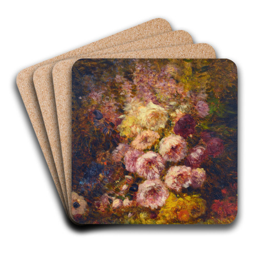 Pivoines by Flix Ziem Art Drink Coaster set Pivoines by Flix Ziem Art Drink Coaster set