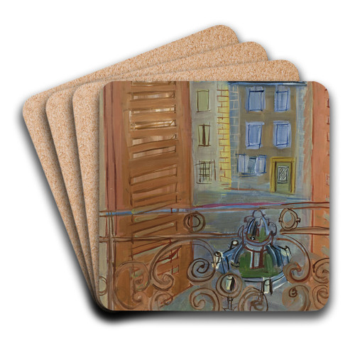 La fontaine  aspet by Raoul Dufy Art Drink Coaster set