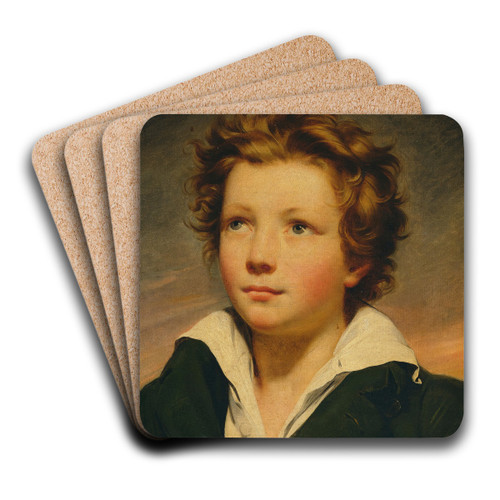 Portrait of a Boy by Franois Grard Art Drink Coaster set