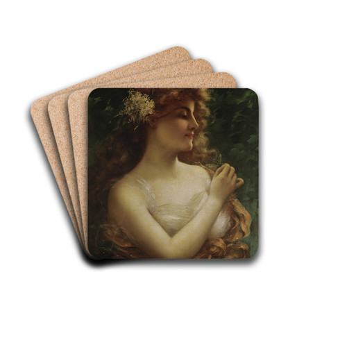 The Dragonfly by Emile Vernon Drink Coasters - set of 4
