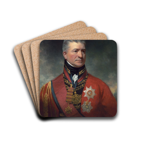 Lieutenant-General Sir Thomas Picton by Sir William Beechey Drink Coasters - set of 4 Lieutenant-General Sir Thomas Picton by Sir William Beechey Drink Coasters - set of 4
