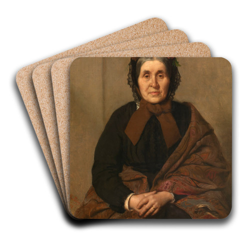 The Artist's Mother by Xavier Mellery Art Drink Coaster set The Artist's Mother by Xavier Mellery Art Drink Coaster set
