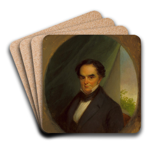 Daniel Webster by George Linen Art Drink Coaster set