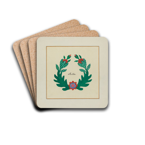 Pieced Autograph Quilt (1 Piece) by Cornelius Christoffels and Margaret Linsley Drink Coasters - set of 4 Pieced Autograph Quilt (1 Piece) by Cornelius Christoffels and Margaret Linsley Drink Coasters - set of 4