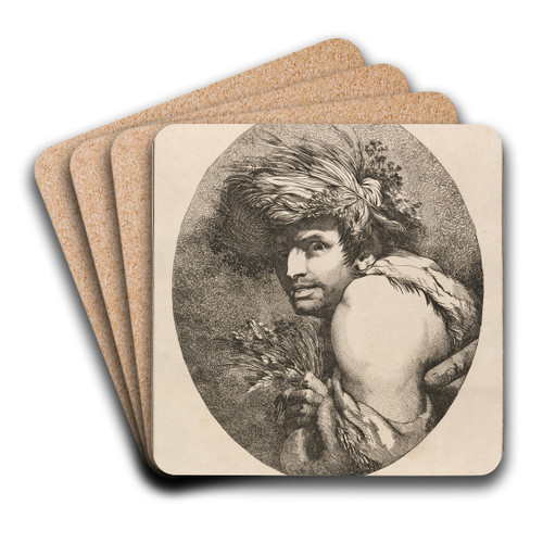 Edgar, from King Lear, Act III, Scene iii by John Hamilton Mortimer Art Drink Coaster set Edgar, from King Lear, Act III, Scene iii by John Hamilton Mortimer Art Drink Coaster set
