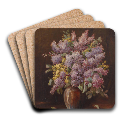 Flieder in Vase by Karl Vikas Art Drink Coaster set