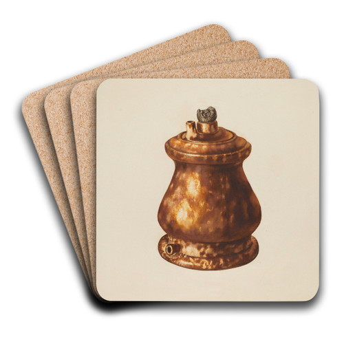 Inhaler by Yolande Delasser Art Drink Coaster set Inhaler by Yolande Delasser Art Drink Coaster set