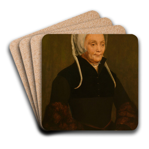 Portrait of a Woman by Pieter Pourbus Art Drink Coaster set