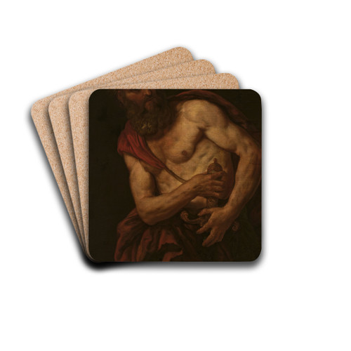 Saint Paul by Johann Carl Loth Drink Coasters - set of 4 Saint Paul by Johann Carl Loth Drink Coasters - set of 4
