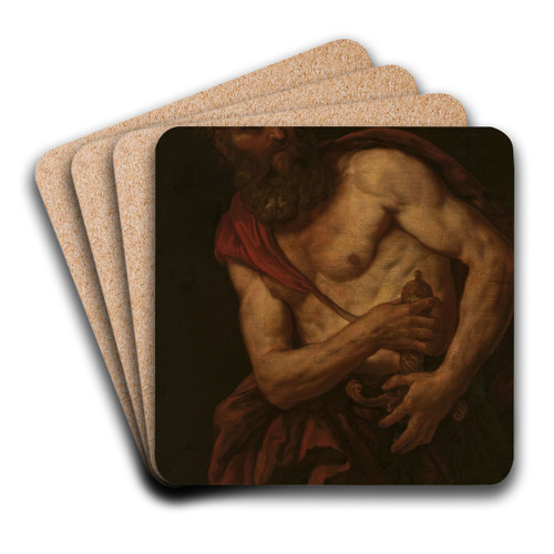 Saint Paul by Johann Carl Loth Art Drink Coaster set Saint Paul by Johann Carl Loth Art Drink Coaster set