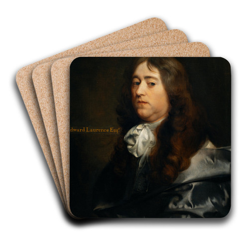 Edward Laurence, Esq. by Gerard Soest Art Drink Coaster set