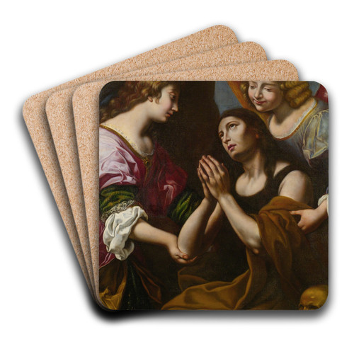 The Penitentmagdalene by Florentine School Art Drink Coaster set