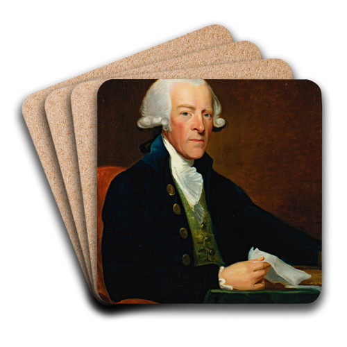 Portrait Of The Right Honorable William Brownlow by Gilbert Stuart Art Drink Coaster set