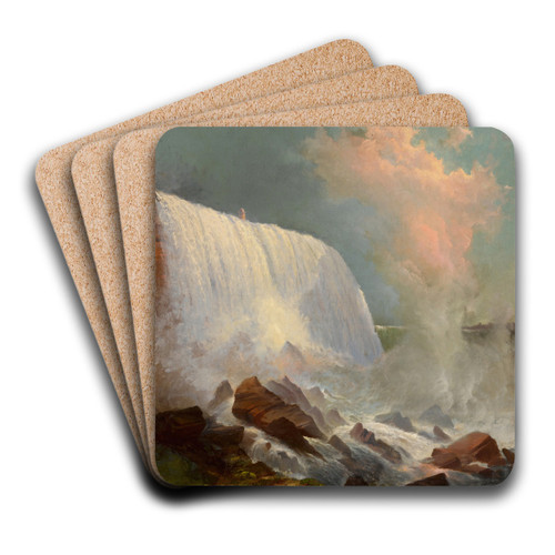 Niagara Falls by Edward Moran Art Drink Coaster set