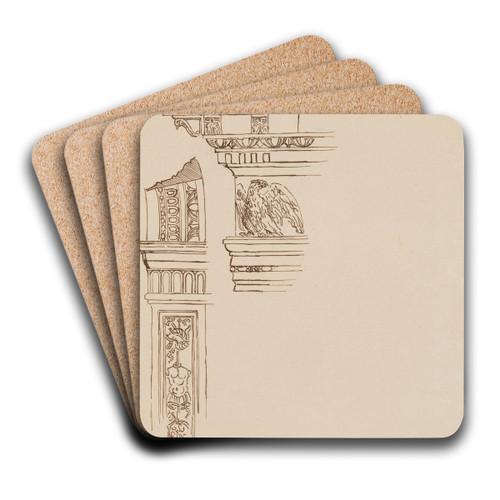 Studies of Elements of Italian Architecture by Stanisaw Wyspiaski Art Drink Coaster set