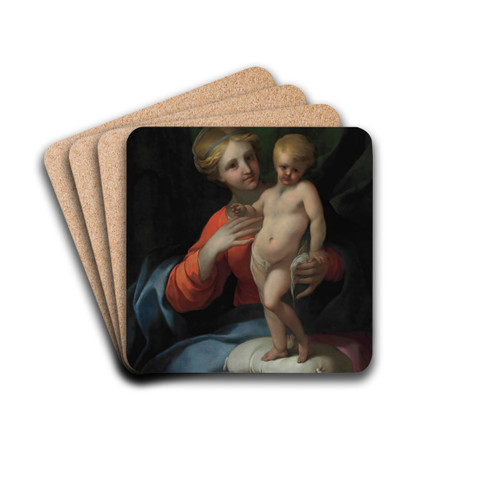 The Virgin and Child by Lubin Baugin Drink Coasters - set of 4