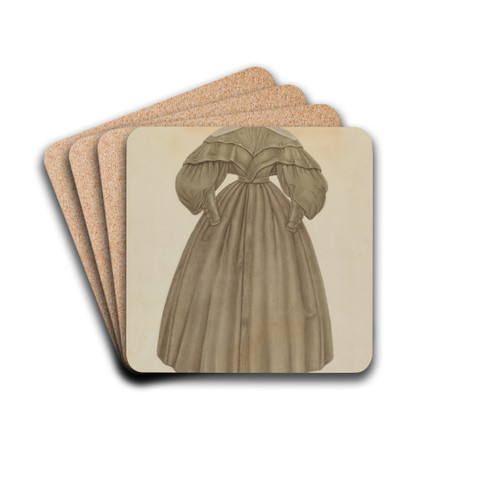 Dress by Gertrude Lemberg Drink Coasters - set of 4