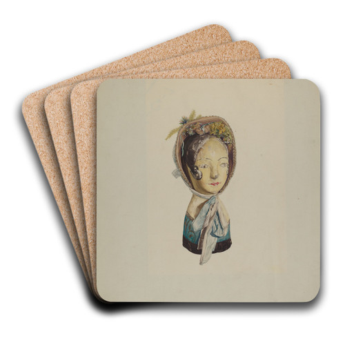 Mannequin by Alice Cosgrove Art Drink Coaster set