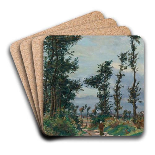 Paysage D'le De France by Armand Guillaumin Art Drink Coaster set