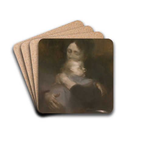 Maternit (tendresse) by Eugne Carriere Drink Coasters - set of 4