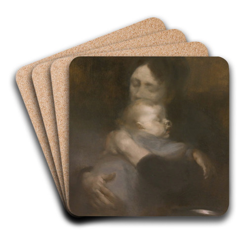 Maternit (tendresse) by Eugne Carriere Art Drink Coaster set