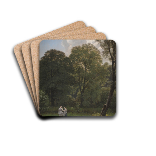 Bleaching Linen in a Clearing by P. C. Skovgaard Drink Coasters - set of 4