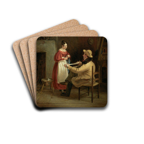Winding Up by William Sidney Mount Drink Coasters - set of 4 Winding Up by William Sidney Mount Drink Coasters - set of 4