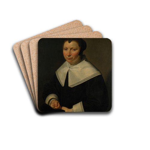 Portrait of a Woman by Jan Van Bijlert Drink Coasters - set of 4