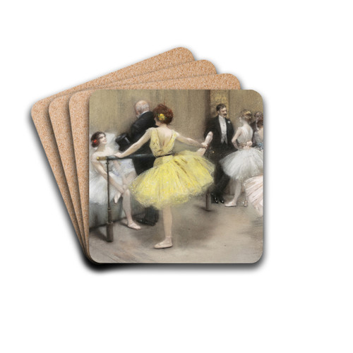 Ballerinas by Henri Gervex Drink Coasters - set of 4 Ballerinas by Henri Gervex Drink Coasters - set of 4